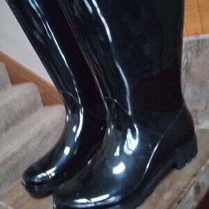 Time & Tru Women's Size 6W Rubber Rain Boots NEW!
